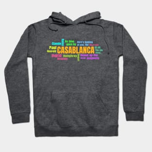 Casablanca Word Art Hoodie